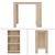 Bartisch mit 3-stufigem Regal 117x106x57 cm Sonoma-Eiche aus Holz ML-Design