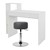 Schreibtisch mit Sitzhocker 110x72x40 cm Weiß aus Holz ML-Design
