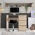 Schreibtisch mit Sitzhocker 90x76x50 cm Sonoma-Eiche aus Holz ML-Design