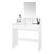 Dressing Table with Rectangular Mirror 80x40x140 cm White ML Design