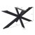 ML-Design Nogi stolowe X-Design, czarne, 78x71x150 cm, wykonane z metalu