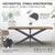 Nohy stola X-Design 78x71x150 cm antracitový kov ML-Design