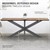 B-Ware Pieds de table X-Design 78x71x150 cm anthracite en métal ML-Design