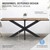 Pöydän jalat X-Design 78x71x120 cm musta metalli ML-Design