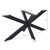 ML-Design Tafelpoten X-Design, zwart, 78x71x120 cm, gemaakt van metaal