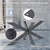 ML-Design Nogi stolowe X-Design, antracyt, 68x71x120 cm, wykonane z metalu