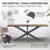 Nohy stola X-Design 68x71x120 cm antracitový kov ML-Design