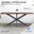 ML-Design Patas de mesa X-Design, antracita, 68x71x120 cm, de metal