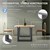 ML-Design Zestaw 2 nóg stolowych, antracyt, 70x72,5 cm, wykonane ze stali