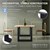 ML-Design Juego de 2 patas de mesa negras, 70x72,5 cm, de acero con recubrimiento de polvo