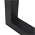 Tischbeine 2er Set 60x72,5 cm schwarz aus Stahl ML-Design