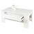 Sohvapöytä laatikolla ja hyllyllä 110x65x48 cm Valkoinen ML-Design
