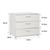 Nachttisch mit drei Schubladen 53x45x38 cm weiß aus MDF Spanplatte ML-Design