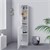 Badezimmerschrank 30x190x25 cm Weiß ML-Design