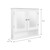 ML-Design Spiegelschrank Weiß 56x58x13 cm aus MDF Spanplatte