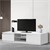 TV-Lowboard mit Stauraum 120x36x40 cm weiß aus MDF ML-Design