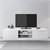 TV-Lowboard mit Stauraum 140x36x40 cm weiß aus MDF ML-Design