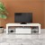TV-Lowboard mit Stauraum 120x51x35 cm weiß aus MDF ML-Design