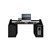 Schreibtisch mit Schublade 180x90 cm schwarz aus MDF ML-Design