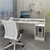 Schreibtisch mit Schublade 180x90 cm weiß aus MDF ML-Design
