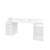 Schreibtisch mit Schublade 180x90 cm weiß aus MDF ML-Design