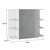 Spiegelschrank weiß 80x64x21 cm aus MDF Spanplatte ML-Design