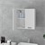 Badezimmerschrank weiß 60x60x31 cm aus MDF ML-Design