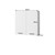 Badezimmerschrank Weiß 60x60x31 cm aus MDF ML-Design