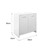 Waschbeckenunterschrank weiß 58x60x33 cm aus MDF ML-Design