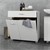 Wäscheschrank 75x78,5x45 cm weiß aus MDF Spanplatte ML-Design