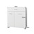 Wäscheschrank 75x78,5x45 cm weiß aus MDF Spanplatte ML-Design