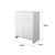 Badezimmerschrank Weiß 60x80x33 cm aus MDF Spanplatte ML-Design