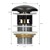 Waschbecken inkl. Ablaufgarnitur mit Überlauf 61x16,5x46 cm Schwarz aus Keramik ML-Design