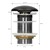 Waschbecken inkl. Ablaufgarnitur ohne Überlauf Ø 32x13,5 cm Schwarz matt aus Keramik ML-Design