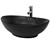 Waschbecken Oval 59x38x19 cm schwarz aus Keramik ML-Design