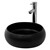 Waschbecken Ø 35x30 cm Schwarz aus Keramik ML-Design
