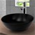 Washbasin Ø 40x14,5 cm black ceramic ML-Design