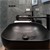Waschbecken Quadratisch 395x395x14 cm Schwarz aus Keramik ML-Design