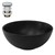 Washbasin incl. drain set without overflow Ø 32x13,5 cm Black ceramic ML design