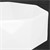 Diamond-shaped washbasin without overflow Ø 42x13.5 cm white ceramic ML-Design