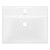 Waschbecken inkl. Ablaufgarnitur mit Überlauf 51x41,5x15,5 cm Weiß aus Keramik ML-Design