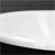 Waschbecken oval 49x195x405 cm Weiß aus Keramik ML-Design
