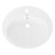 Waschbecken inkl. Ablaufgarnitur mit Überlauf 57x48,5x19,5 cm Weiß aus Keramik ML-Design