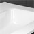 Waschbecken inkl. Ablaufgarnitur mit Überlauf 61x16,5x46 cm Weiß aus Keramik ML-Design