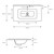 Waschbecken inkl. Ablaufgarnitur mit Überlauf 81x46x16,5 cm Weiß aus Keramik ML-Design