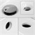 Waschbecken inkl. Ablaufgarnitur mit Überlauf 67,5x51,5x21,5 cm Weiß aus Keramik ML-Design