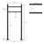 Briefkasten 37x36,5x11 cm Anthrazit/Weiß-Marmoroptik aus Stahl ML-Design