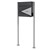Stand mailbox with newspaper compartment 37x36,5x11 cm anthracite / wood look steel ML-Design