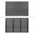 Solardusche mit Bodenplatte 20L 222 cm Schwarz gebogen aus PVC verchromt ML-Design