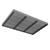 WPC Bodenelement für Solardusche 101x63x5,5 cm Grau ML-Design